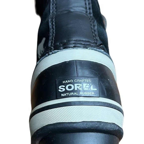 Sorel Boots Womens 5 Black Joan of Arctic Winter Boot Faux Fur Lace Up Snow Boot - Picture 10 of 11